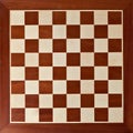 Old wooden chess board Royalty Free Stock Photo