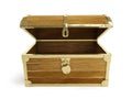 Old wooden chest open Royalty Free Stock Photo