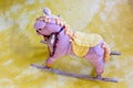 old wooden child pony toy Royalty Free Stock Photo