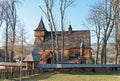 Old Wooden Church in Debno, Poland Royalty Free Stock Photo