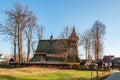 Old Wooden Church in Debno, Poland Royalty Free Stock Photo
