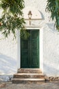 Old wooden church door Royalty Free Stock Photo