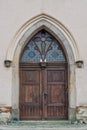 Old wooden Church Door Royalty Free Stock Photo