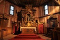 Old Wooden Church Interior Royalty Free Stock Photo