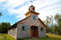 Old wooden church on the island Aucar Royalty Free Stock Photo