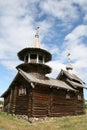 Old wooden church on Kizhi island Royalty Free Stock Photo