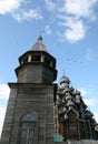 Old wooden church on Kizhi island Royalty Free Stock Photo