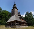 Old wooden Church in Pirogovo, Kiev, Ukraine Royalty Free Stock Photo