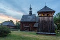 Old ,wooden church in Polish countryside.