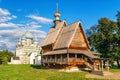 Old wooden church in the Suzdal Kremlin Royalty Free Stock Photo