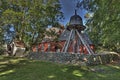 Old wooden church in Sweden from the 1690s in HDR