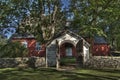 Old wooden church in Sweden from the 1690s in HDR