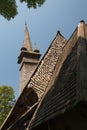 Old wooden church in Transcarpathia, Ukraine