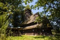 Old wooden church in Transcarpathia, Ukraine