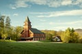 Old wooden church in Ustron, Poland Royalty Free Stock Photo