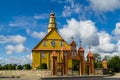 The old wooden church in Varniai Royalty Free Stock Photo