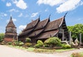 Old wooden church of Wat Lok Molee, Chiangmai, Thailand Royalty Free Stock Photo