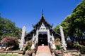 Old wooden church of Wat Lok Molee Royalty Free Stock Photo