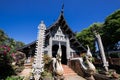 Old wooden church of Wat Lok Molee Royalty Free Stock Photo