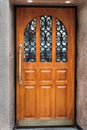 Old wooden closed door Royalty Free Stock Photo