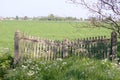 Old wooden closed gate Royalty Free Stock Photo