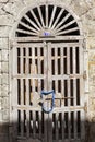 Old wooden closed gate Royalty Free Stock Photo