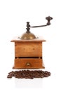 Old wooden coffee grinder Royalty Free Stock Photo