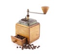 Old wooden coffee grinder Royalty Free Stock Photo