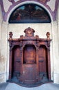 Old Wooden Confessional Royalty Free Stock Photo