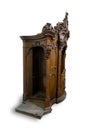 Old wooden confessional Royalty Free Stock Photo