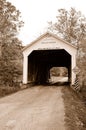 Old wooden covered bridge Royalty Free Stock Photo