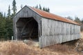 An old wooden covered bridge Royalty Free Stock Photo