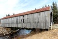 An old wooden covered bridge Royalty Free Stock Photo