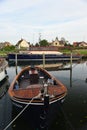 Old wooden Danish boat in Nakskov, Denmark