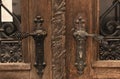 Old Wooden Decorated Door