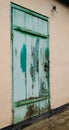 Old wooden dirty door