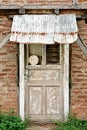 Old wooden door