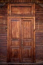 Old wooden door