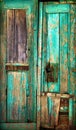 Old wooden door. Royalty Free Stock Photo
