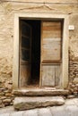 Old Wooden Door Ajar