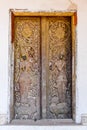 old wooden door, digital photo picture as a background Royalty Free Stock Photo