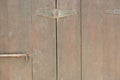 Old wooden door close up. Royalty Free Stock Photo