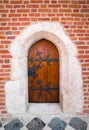 Old wooden door- Cracow, Poland Royalty Free Stock Photo