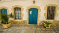 Old wooden door, Cyprus. NICOSIA, CYPRUS - 07 august 2017