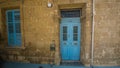 Old wooden door, Cyprus. NICOSIA, CYPRUS - 07 august 2017