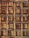 Old wooden door of the house. Vintage background. Royalty Free Stock Photo