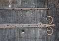 Old Wooden Door with Ironwork