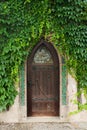 Old wooden door