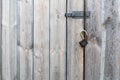 Old wooden door with lock Royalty Free Stock Photo