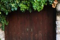 Old wooden door from medieval era Royalty Free Stock Photo